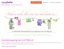 Tablet Screenshot of lucybelle.de